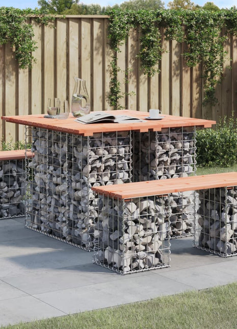 Tuinbank schanskorfontwerp 100x102x72 cm massief douglashout