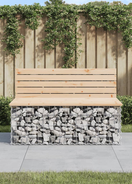 Tuinbank schanskorfontwerp 103x70x65 cm massief grenenhout
