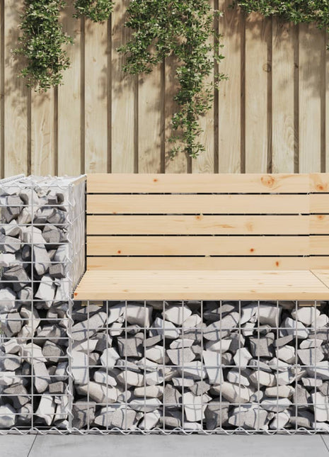Tuinbank schanskorfontwerp 92x71x65,5 cm massief grenenhout