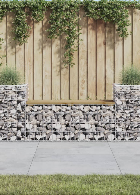 Tuinbank schanskorfontwerp 183x41x60,5 cm geïmpregneerd hout