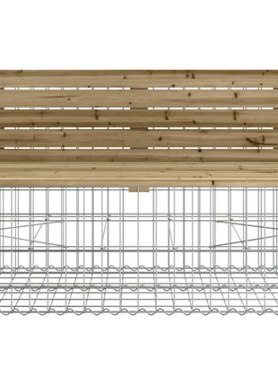 Tuinbank Schanskorfontwerp 347X71X65,5 Cm Geïmpregneerd Hout
