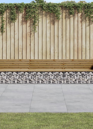 Tuinbank Schanskorfontwerp 347X71X65,5 Cm Geïmpregneerd Hout