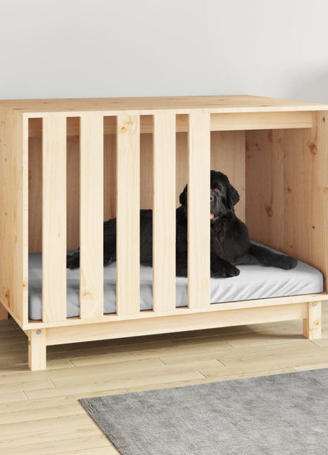Hondenhok 90x60x67 cm massief grenenhout