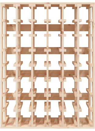 Wijnrek 70X33X94 Cm Massief Grenenhout Bruin Naturel