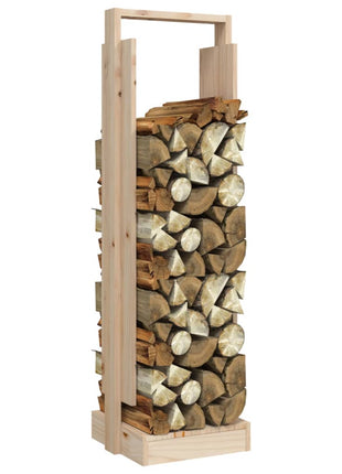 Houtblokhouder 33,5X30X110 Cm Massief Grenenhout