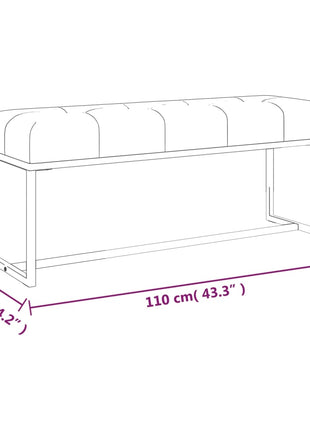 Bankje 110X36X45 Cm Fluweel Mosterd