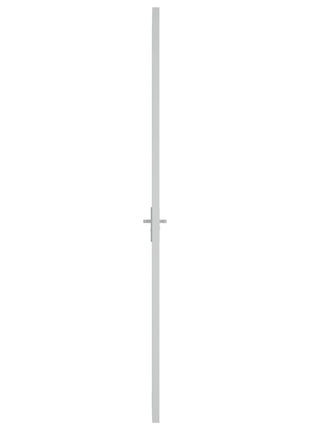 Binnendeur 83x201,5 cm ESG-glas en aluminium wit