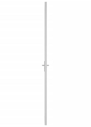 Binnendeur 83x201,5 cm matglas en aluminium wit