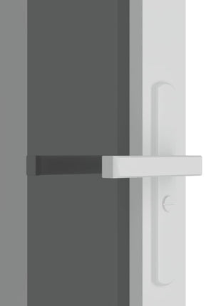 Binnendeur 102,5x201,5 cm ESG-glas en aluminium wit
