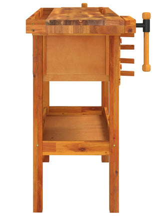 Werkbank Met Lades En Bankschroeven 124X52X83 Cm Acaciahout