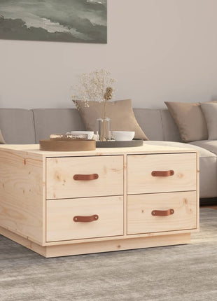 Salontafel 80X80X45 Cm Massief Grenenhout