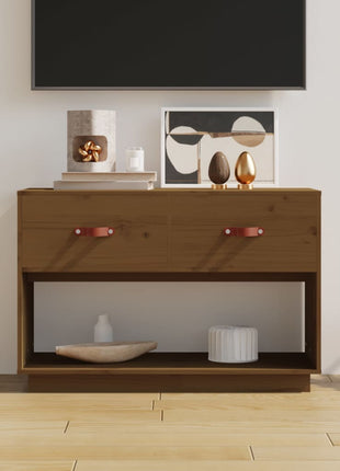 Tv-Meubel 90X40X60 Cm Massief Grenenhout