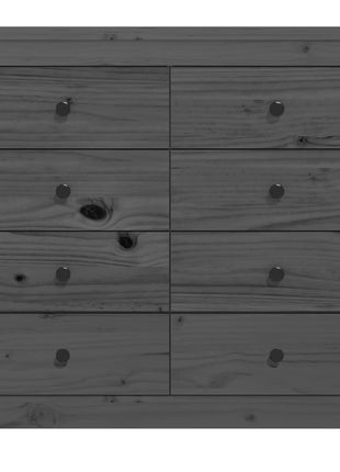 Dressoir 100x40x90 cm massief grenenhout grijs