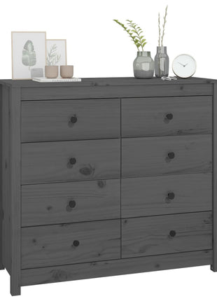 Dressoir 100x40x90 cm massief grenenhout grijs