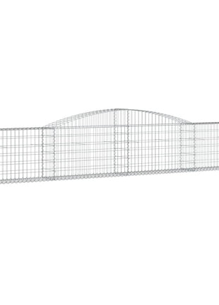 Schanskorven 5 st gewelfd 400x30x60/80 cm ijzer