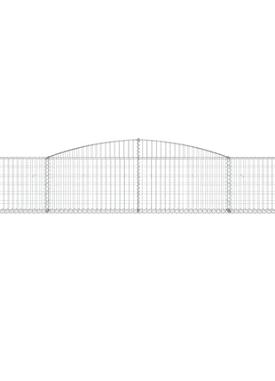 Schanskorven 5 st gewelfd 400x30x60/80 cm ijzer
