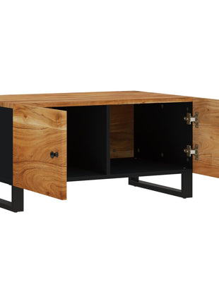 Salontafel 80X50X40 Cm Massief Acaciahout En Bewerkt Hout