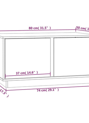 Salontafel 80X50X40 Cm Massief Grenenhout