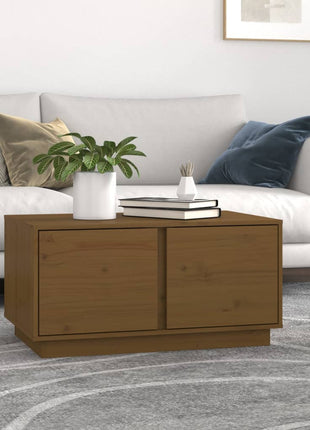 Salontafel 80X50X40 Cm Massief Grenenhout