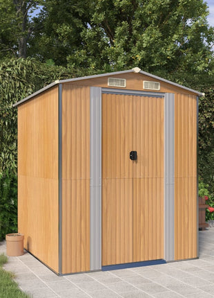 Tuinschuur Gegalvaniseerd Staal Lichtbruin