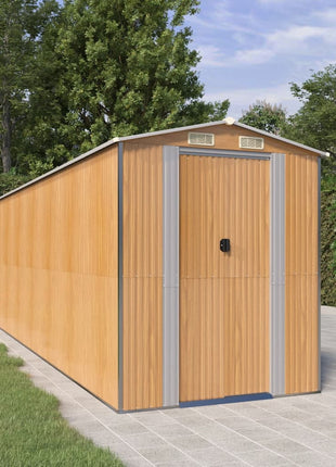 Tuinschuur Gegalvaniseerd Staal Lichtbruin