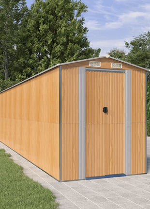 Tuinschuur Gegalvaniseerd Staal Lichtbruin