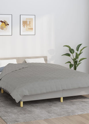 Verzwaringsdeken 200x225 cm 13 kg stof grijs