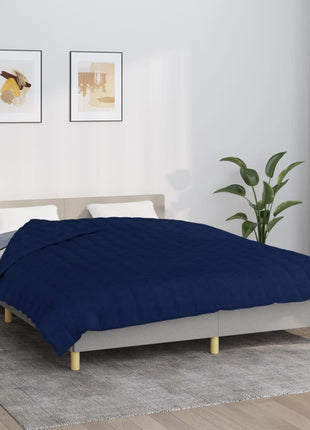 Verzwaringsdeken 200x200 cm 13 kg stof blauw
