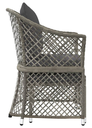 Loungeset Met Kussens Poly Rattan