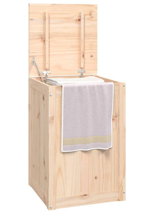 Wasmand 44x44x66 cm massief grenenhout