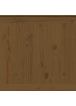 Wasmand 88,5x44x66 cm massief grenenhout honingbruin