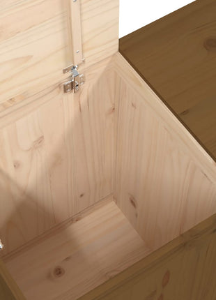 Wasmand 88,5x44x66 cm massief grenenhout honingbruin