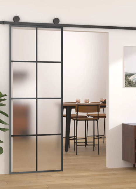 Schuifdeur Met Beslag Esg-Glas En Aluminium