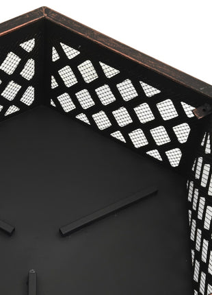 Vuurplaats Met Pook Rustiek Xxl 62X54X56 Cm Staal