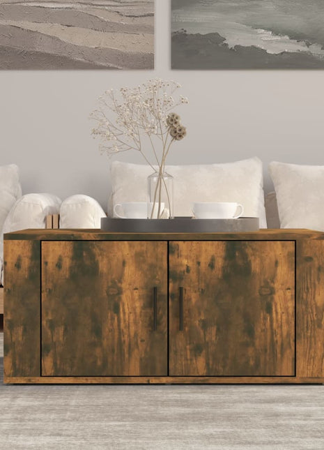 Salontafel 80X50X36 Cm Bewerkt Hout Kleurig