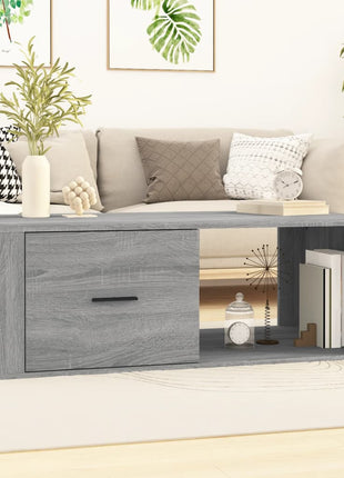 Salontafel 100X50,5X35 Cm Bewerkt Hout