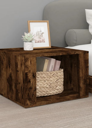 Nachtkastje 57X55X36 Cm Bewerkt Hout Kleurig