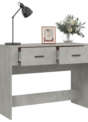 Wandtafel 100x39x75 cm bewerkt hout betongrijs