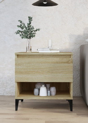 Bijzettafels 50X46X50 Cm Bewerkt Hout