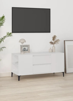 Tv-Meubel 102X44,5X50 Cm Bewerkt Hout
