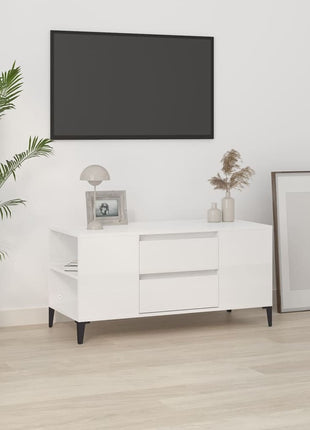 Tv-Meubel 102X44,5X50 Cm Bewerkt Hout