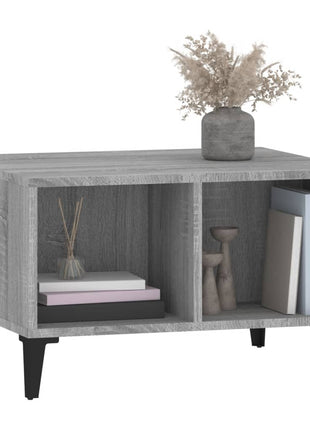 Salontafel 60X50X36,5 Cm Bewerkt Hout Grijs