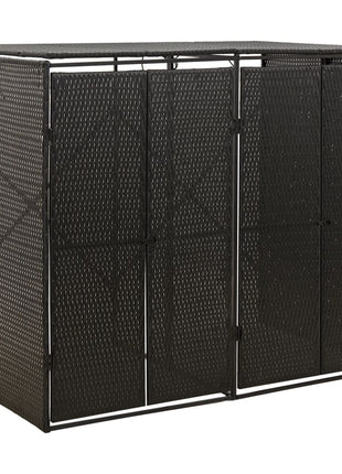 Containerberging Viervoudig 274X80X117 Cm Poly Rattan