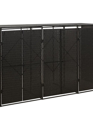 Containerberging Viervoudig 274X80X117 Cm Poly Rattan