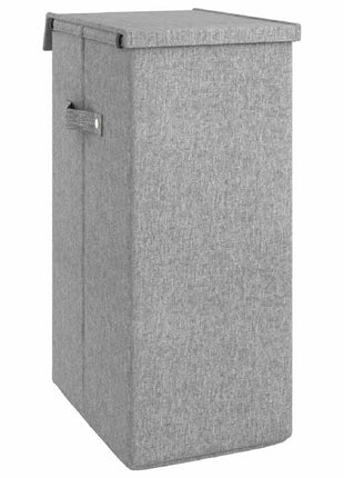 Wasmand Inklapbaar 26X34,5X59,5 Cm Kunstlinnen Grijs