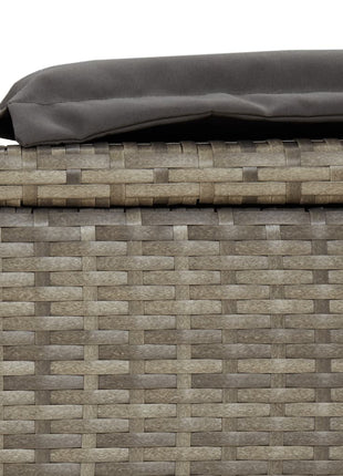 Ligbed 2-Persoons Met Rond Dak 211X112X140 Cm Poly Rattan