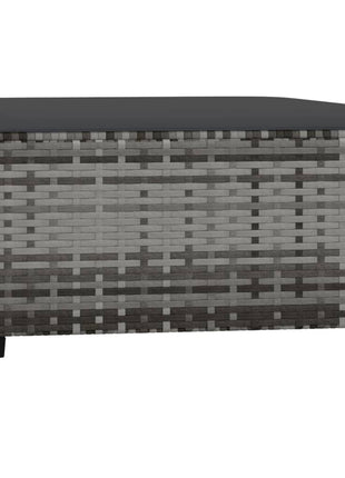 Voetensteunen Met Kussens Poly Rattan