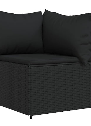 Tuinhoekbanken Met Kussens 2 St Poly Rattan