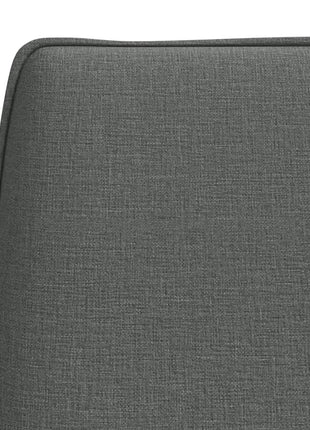 Bankje 100x75x76 cm stof donkergrijs