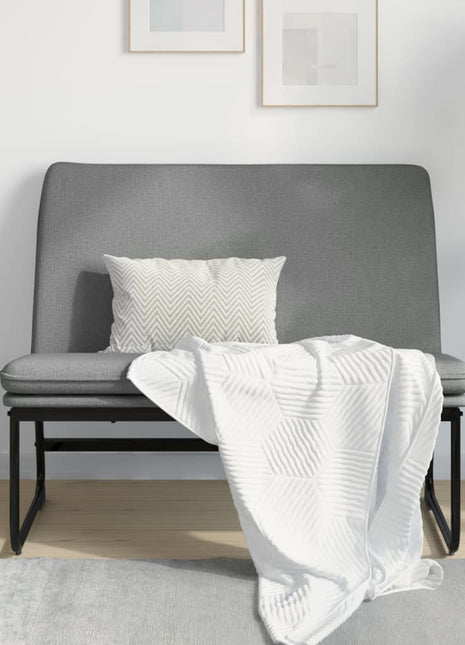 Bankje 100x75x76 cm stof donkergrijs